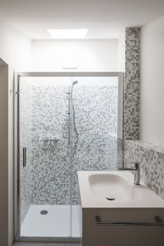 Contemporary Shower with Matte Fixtures